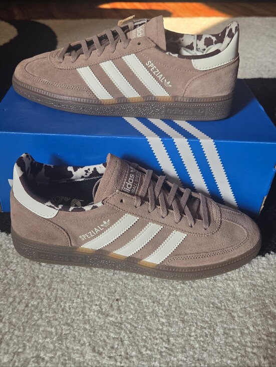 adidas Shoes - NWT | Sz 9.5 | adidas Spezial Suede Sneakers in Taupe and White